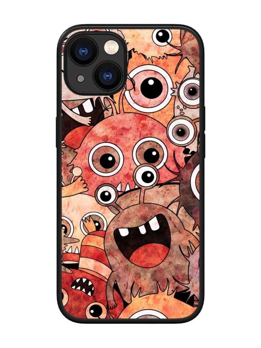 Monster Mash Glossy Soft Edge Case for Apple Iphone 13 Chachhi