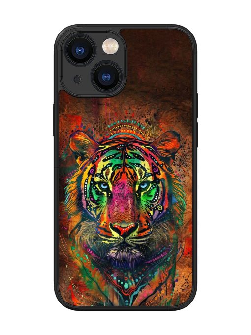 Cosmic Tiger Glossy Soft Edge Case for Apple Iphone 13 Mini Chachhi