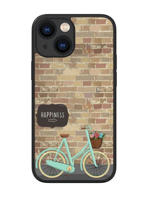 Pedaling Towards Happiness Glossy Soft Edge Case for Apple Iphone 13 Mini Chachhi