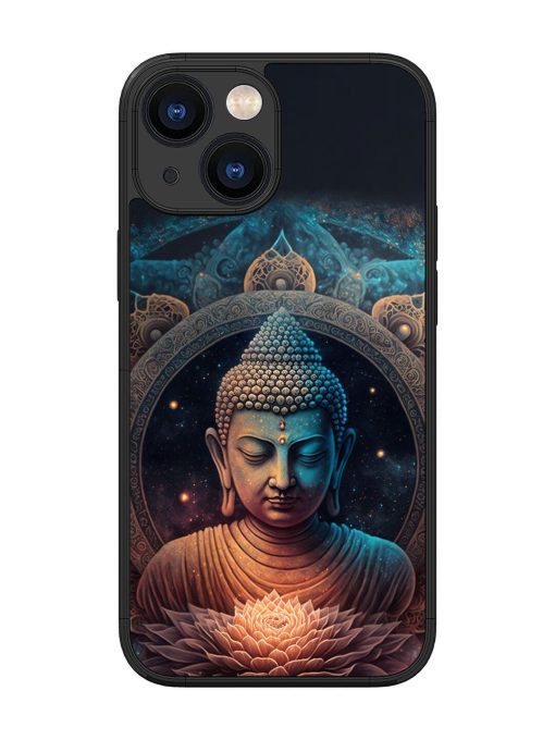 The Buddha Art Glossy Soft Edge Case for Apple Iphone 13 Mini