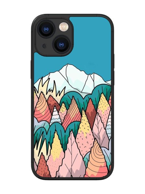 Mountain Dreamscape Glossy Soft Edge Case for Apple Iphone 13 Mini Chachhi