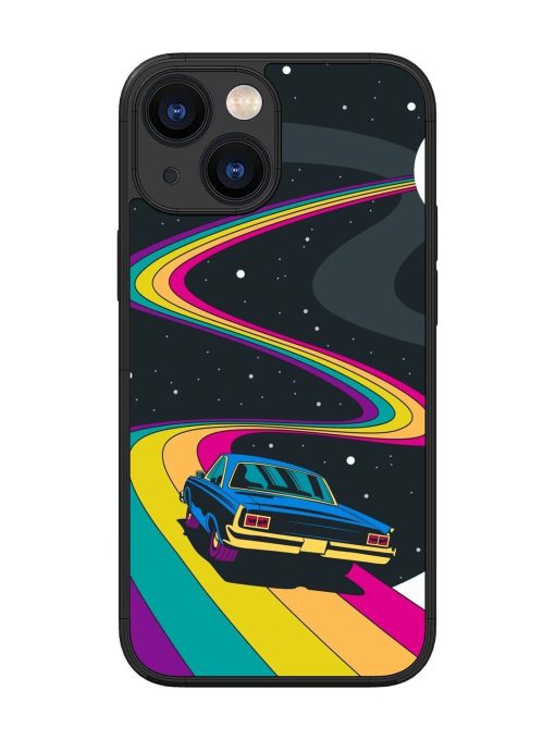 Rainbow Road Glossy Soft Edge Case for Apple Iphone 13 Mini Chachhi