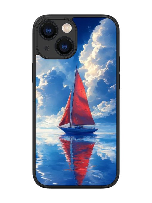 Crimson Sails Glossy Soft Edge Case for Apple Iphone 13 Mini Chachhi