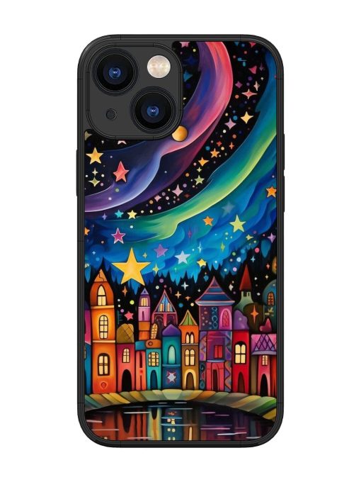 Starlit Village Glossy Soft Edge Case for Apple Iphone 13 Mini Chachhi