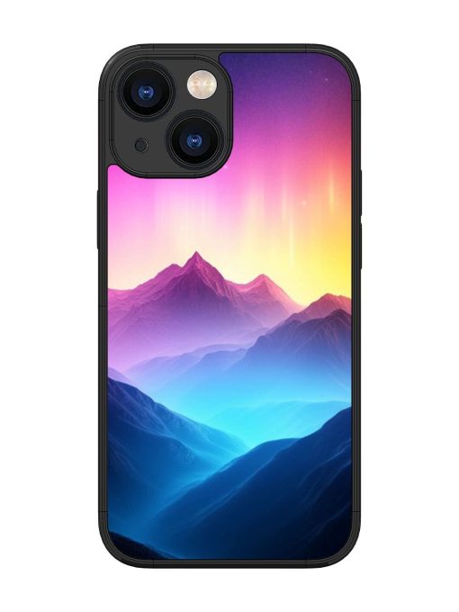 Cosmic Mountains Glossy Soft Edge Case for Apple Iphone 13 Mini