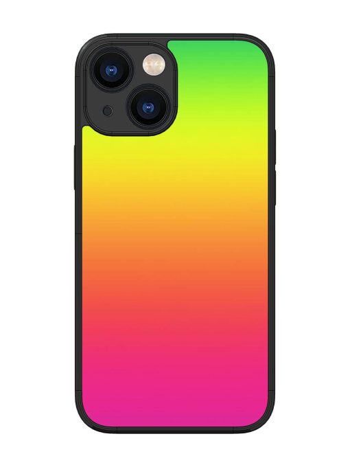 Rainbow Gradient Glossy Soft Edge Case for Apple Iphone 13 Mini Chachhi