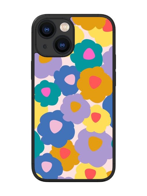 Flower Power Glossy Soft Edge Case for Apple Iphone 13 Mini Chachhi