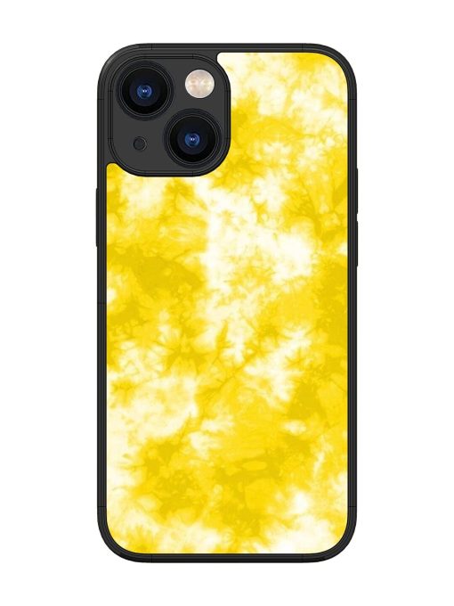 Golden Tie-Dye Twirl Glossy Soft Edge Case for Apple Iphone 13 Mini Chachhi