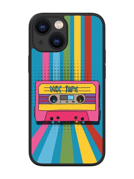 Retro Cassette Tapes Glossy Soft Edge Case for Apple Iphone 13 Mini Chachhi