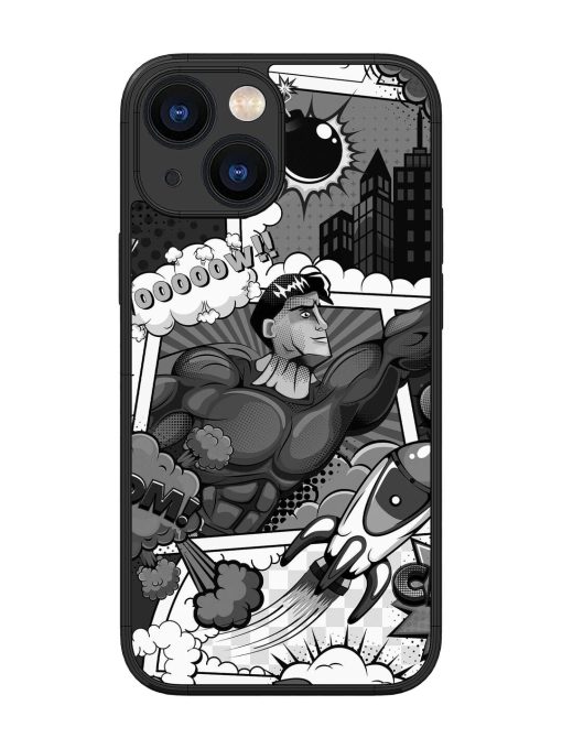 Comic Book Chaos Glossy Soft Edge Case for Apple Iphone 13 Mini Chachhi