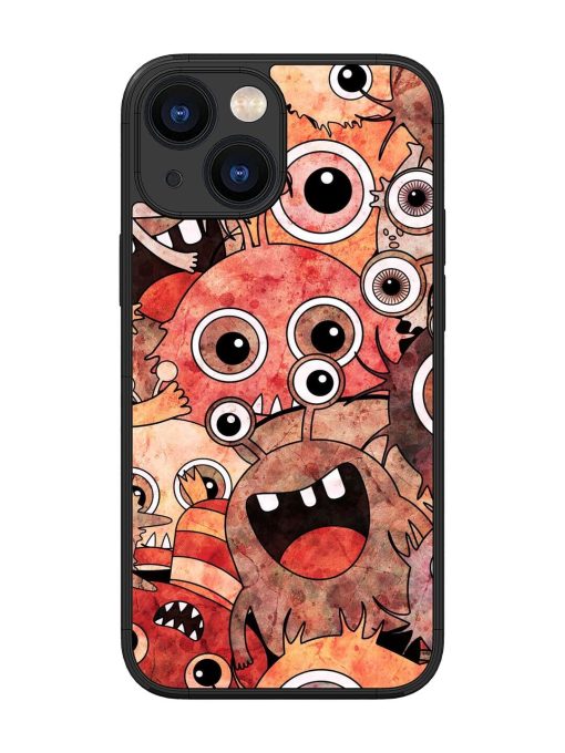 Monster Mash Glossy Soft Edge Case for Apple Iphone 13 Mini Chachhi