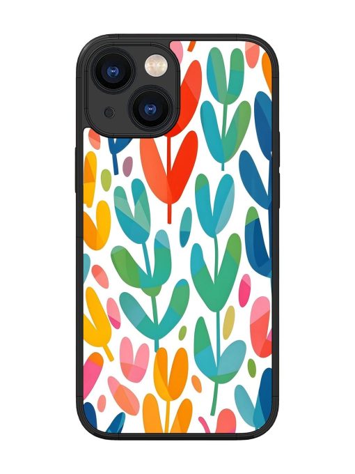 Rainbow Of Blooms Glossy Soft Edge Case for Apple Iphone 13 Mini