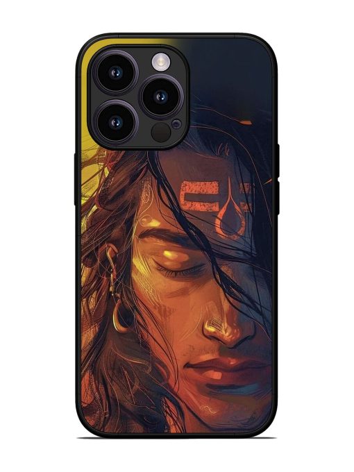 Tranquil Shiva Glossy Soft Edge Case for Apple Iphone 13 Pro