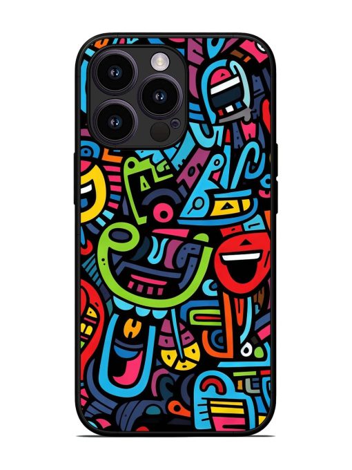 Doodlephoria Glossy Soft Edge Case for Apple Iphone 13 Pro