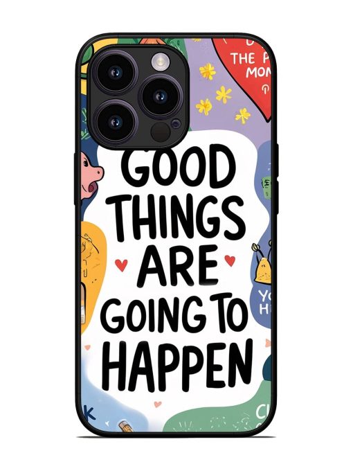 Uplifting Scribbles Glossy Soft Edge Case for Apple Iphone 13 Pro