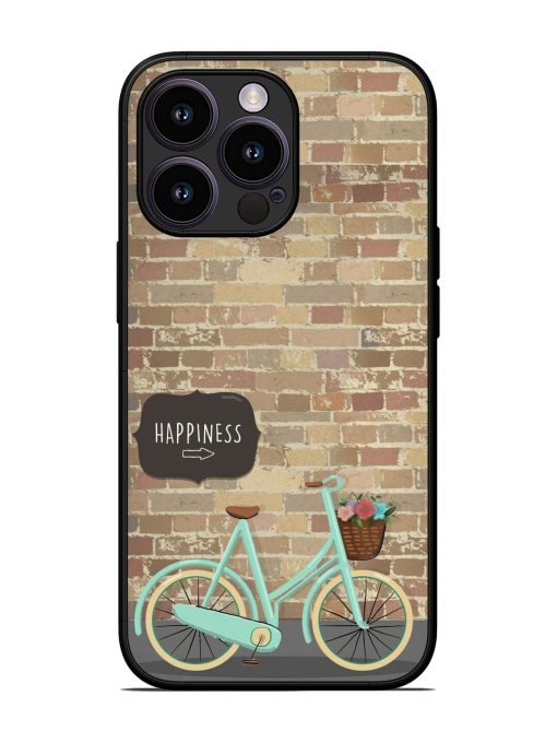 Pedaling Towards Happiness Glossy Soft Edge Case for Apple Iphone 13 Pro