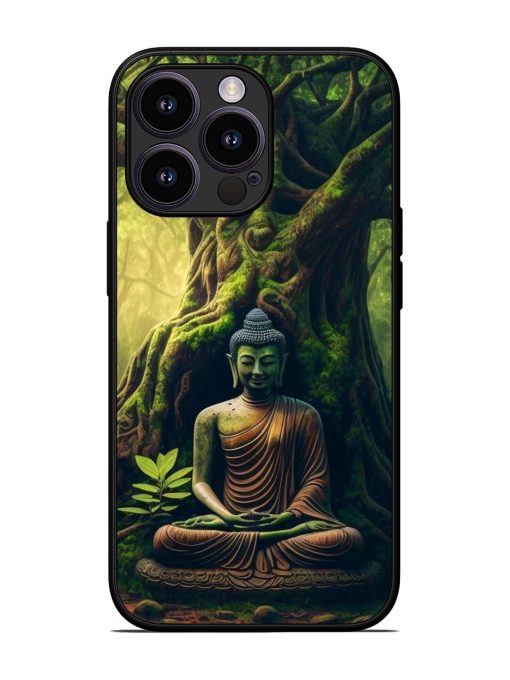 Green Buddha Art Glossy Soft Edge Case for Apple Iphone 13 Pro