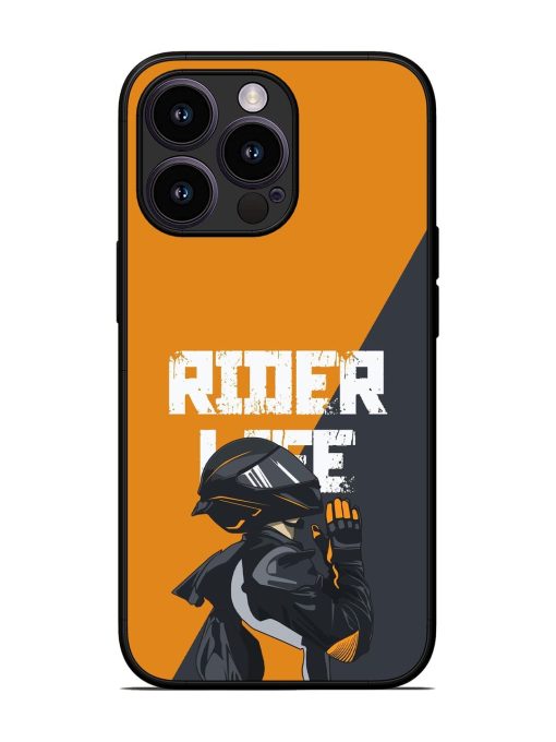 Ride Never Ends Glossy Soft Edge Case for Apple Iphone 13 Pro