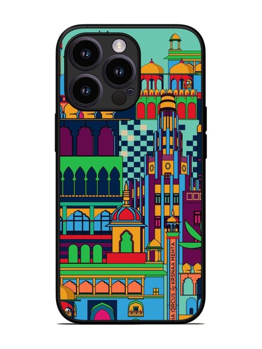 Indian Tapestry Glossy Soft Edge Case for Apple Iphone 13 Pro