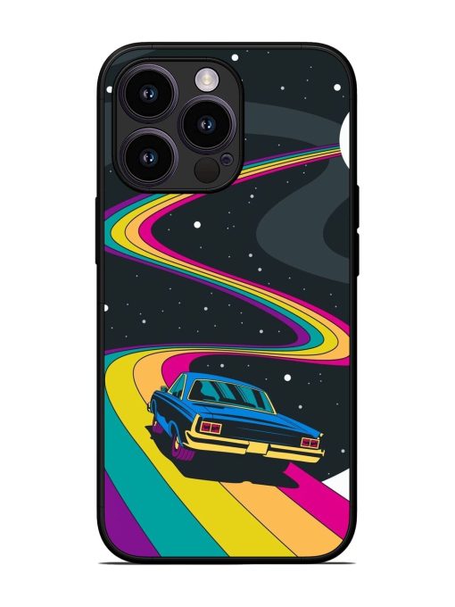 Rainbow Road Glossy Soft Edge Case for Apple Iphone 13 Pro