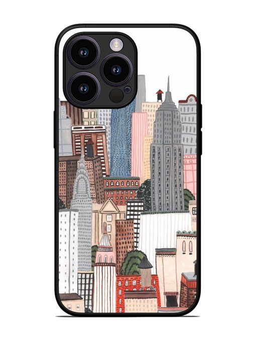 Cityscape Dreams Glossy Soft Edge Case for Apple Iphone 13 Pro