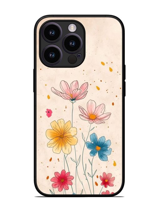 Delicate Bloom Glossy Soft Edge Case for Apple Iphone 13 Pro