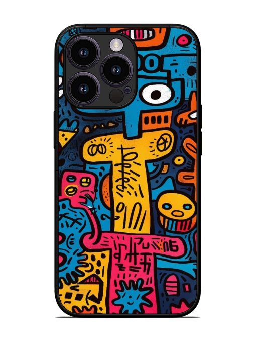 Doodletopia Glossy Soft Edge Case for Apple Iphone 13 Pro