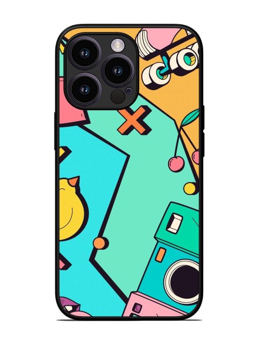 Retro Remix Glossy Soft Edge Case for Apple Iphone 13 Pro