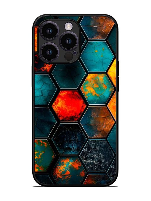 Hexagon Hive Glossy Soft Edge Case for Apple Iphone 13 Pro