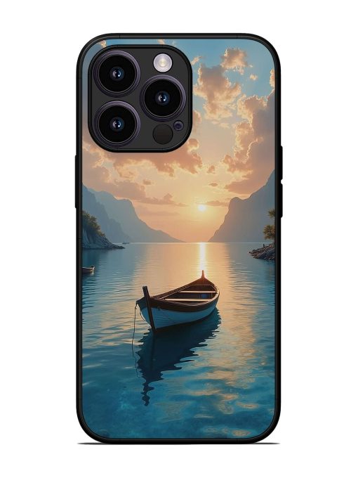 Serene Sunset Glossy Soft Edge Case for Apple Iphone 13 Pro