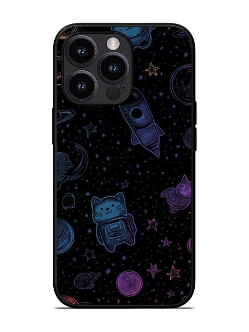 Cosmic Cat Chaos Glossy Soft Edge Case for Apple Iphone 13 Pro