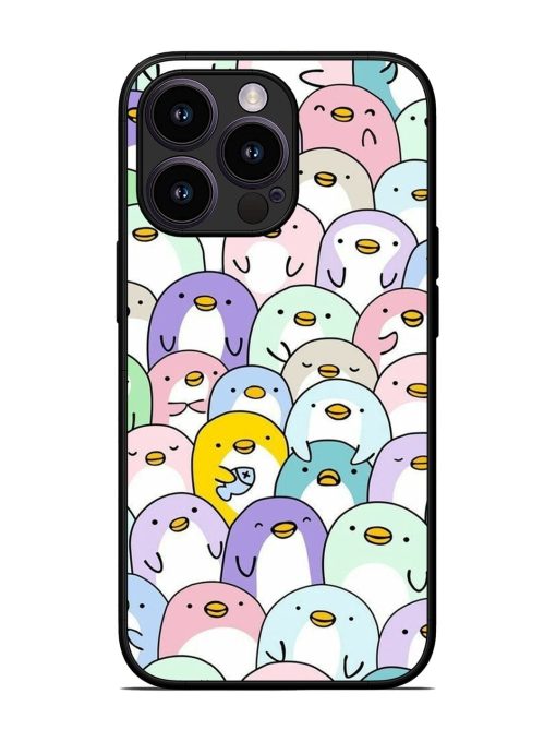 Penguin Party Glossy Soft Edge Case for Apple Iphone 13 Pro