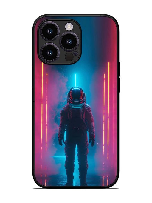 Neon Astronaut Glossy Soft Edge Case for Apple Iphone 13 Pro