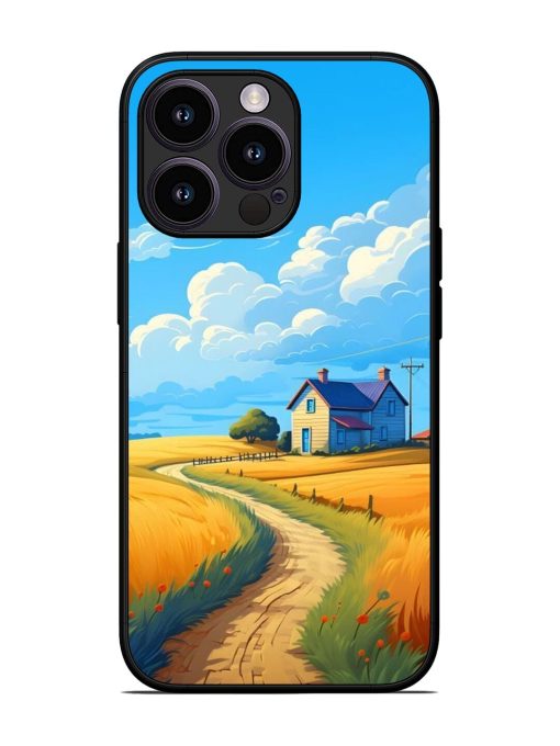 Countryside Cottage Glossy Soft Edge Case for Apple Iphone 13 Pro