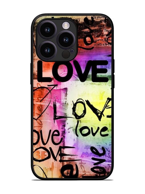 Love Graffiti Glossy Soft Edge Case for Apple Iphone 13 Pro