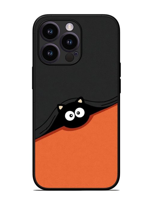 Peek-A-Boo Kitty Glossy Soft Edge Case for Apple Iphone 13 Pro