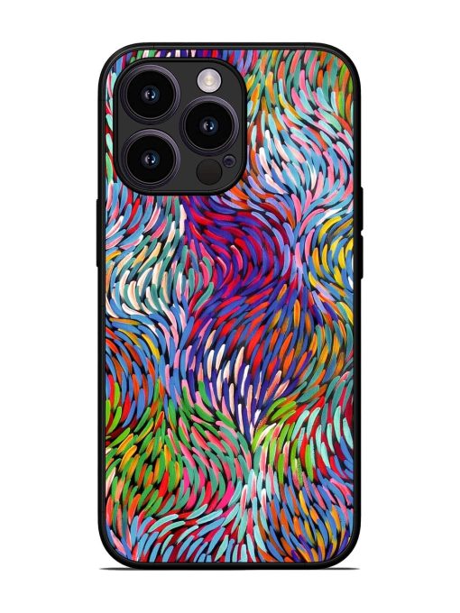 Vibrant Waves Glossy Soft Edge Case for Apple Iphone 13 Pro