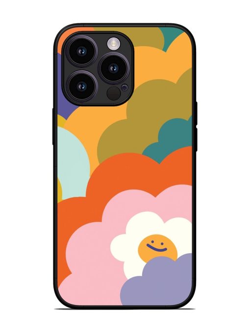 Happy Flower Power Glossy Soft Edge Case for Apple Iphone 13 Pro