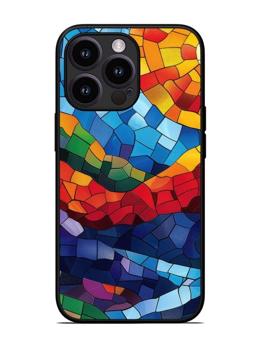 Mosaic Sunset Glossy Soft Edge Case for Apple Iphone 13 Pro