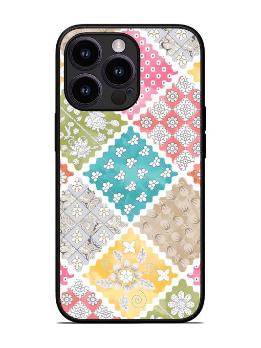 Patchwork Dreamscape Glossy Soft Edge Case for Apple Iphone 13 Pro