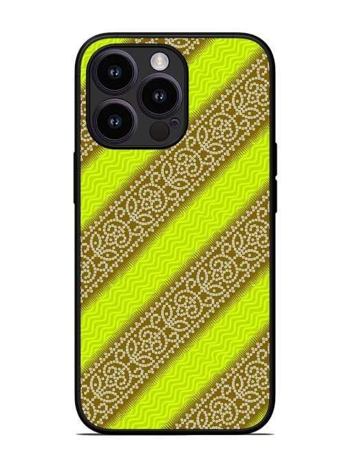 Golden Bandana Bliss Glossy Soft Edge Case for Apple Iphone 13 Pro