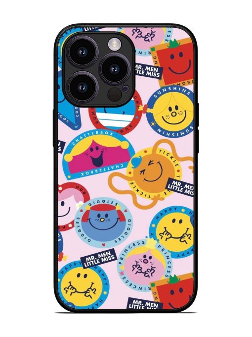 Whimsical Mr. Men & Little Miss Glossy Soft Edge Case for Apple Iphone 13 Pro