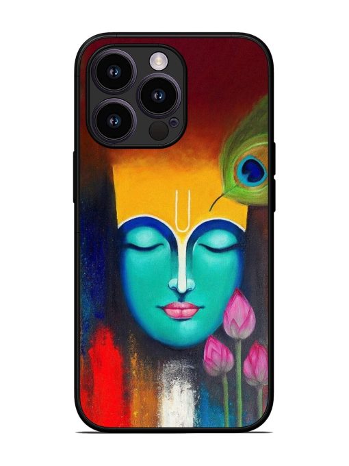 Divine Tranquility: The Face Of Krishna Glossy Soft Edge Case for Apple Iphone 13 Pro