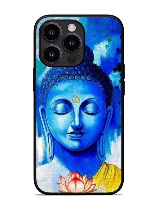 Serene Buddha With Lotus Glossy Soft Edge Case for Apple Iphone 13 Pro