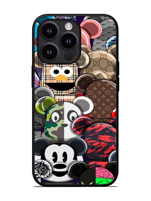 Streetwear Bearbrick Extravaganza Glossy Soft Edge Case for Apple Iphone 13 Pro