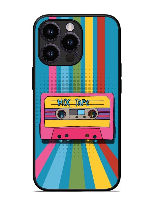 Retro Cassette Tapes Glossy Soft Edge Case for Apple Iphone 13 Pro