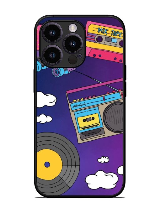 Retro Vibes Glossy Soft Edge Case for Apple Iphone 13 Pro