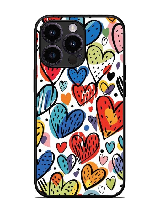 Heartfelt Harmony Glossy Soft Edge Case for Apple Iphone 13 Pro