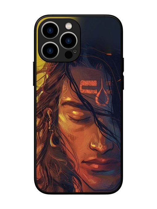 Tranquil Shiva Glossy Soft Edge Case for Apple Iphone 13 Pro Max Chachhi