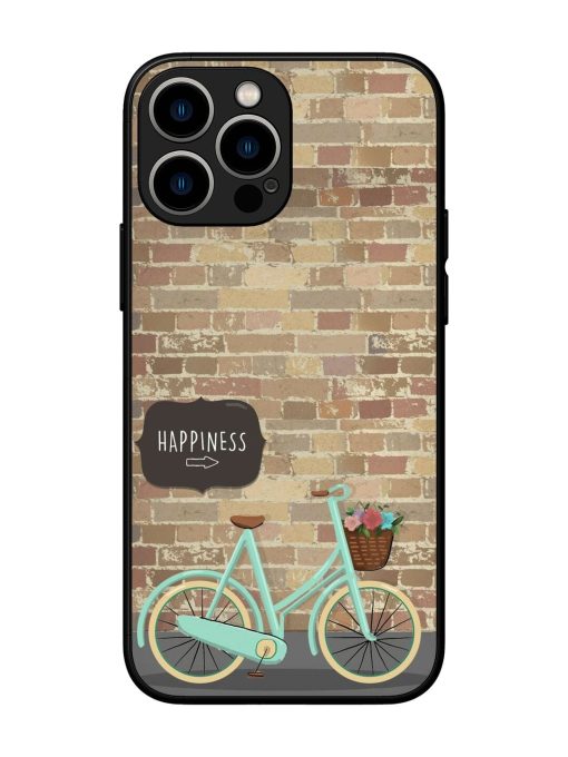 Pedaling Towards Happiness Glossy Soft Edge Case for Apple Iphone 13 Pro Max Chachhi